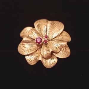 Lia Sophia Flower Cocktail Ring